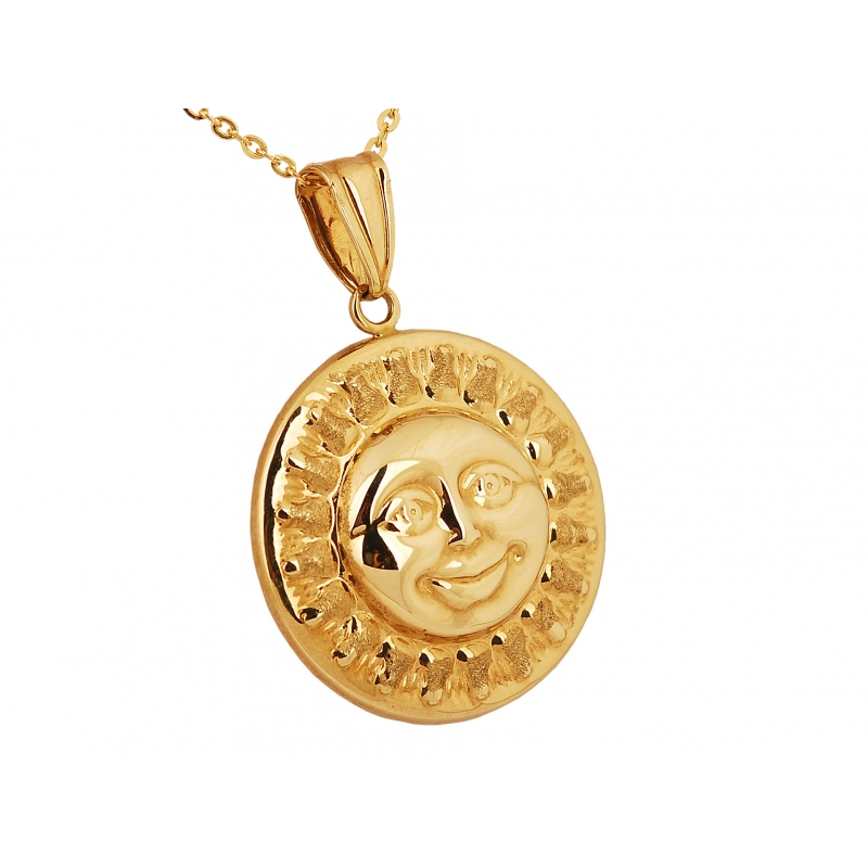 Medalion złoty SŁOŃCE