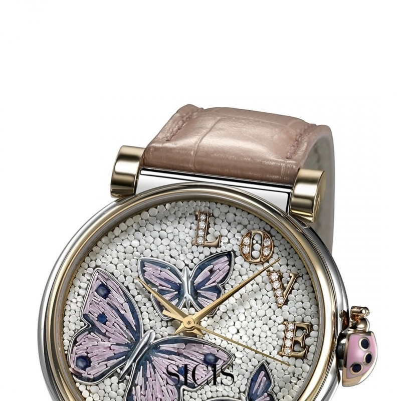 Zegarek złoty SICIS motyle